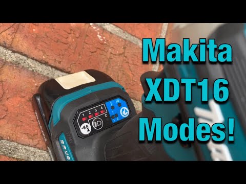 Makita XDT16 Modes