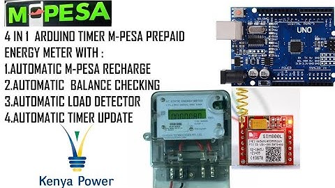 Arduino mpesa prepaid energy meter