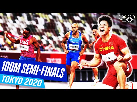 The 100m semifinals at Tokyo 2020!