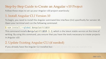 Creating a New Angular Project: How to Use Angular v10