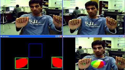 Hand-Pair Gesture Recognition Using a Stereo Webcam for Augmented Reality Applications