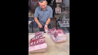 Pork Cut  The Best Piece Of Meat  Slicing Pork  Fresh Pork pig May 31