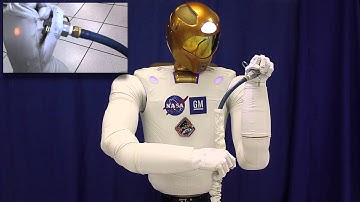Robonaut Performs Quick Disconnect Hose Inspection