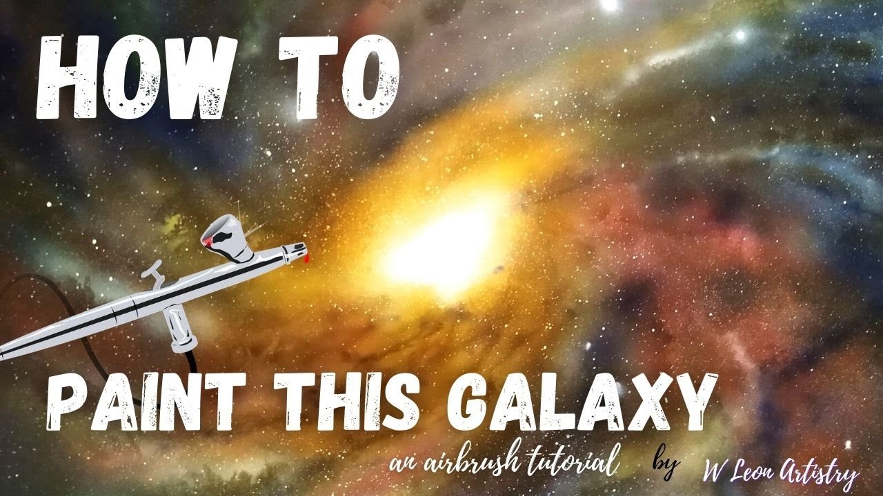 Learn to airbrush with this galaxy painting tutorial! Easy simple