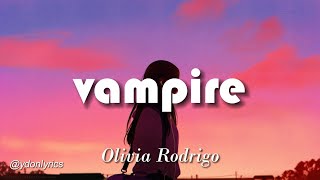 Olivia Rodrigo - vampire (lyrics)