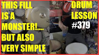 This Drum Fill Is A Monster!... But Also Very Simple - Drum Lesson #379