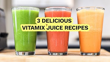 3 Delicious Vitamix Juice Recipes: Carrot, Celery & Grapefruit Blends