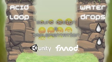 Quick water drips & acid loop audio - Fmod and Unity - Demo