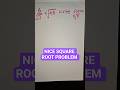 maths problem square root