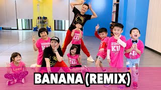 ZUMBA®  Kids | BANANA REMIX | JENNY x JOE | Kids Dance | Taiwan