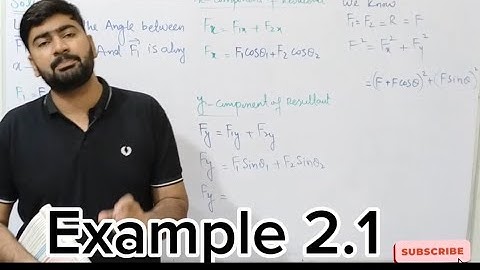 Example 2.1 | Solved Examples | Chapter 2 - Force And Motion | 11th Physics New Book PCTB 2025