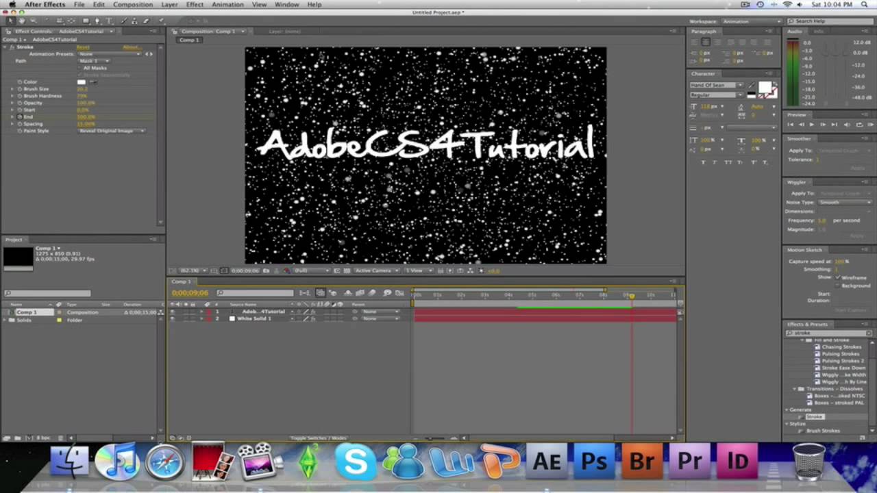 AdobeCS4Tutorial: Creating An Easy Intro Adobe After Effects CS4 - YouTube