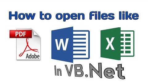 Open files like word, pdf and excel in vb.net