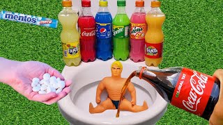 What If You Create Stretch Armstrong  vs Coca Cola, Different Fanta, Pepsi, vs Mentos Underground