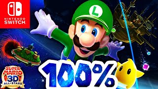 Super Luigi Galaxy 3D All-Stars Switch - 100% Longplay Full Game Walkthrough No Commentary Gameplay