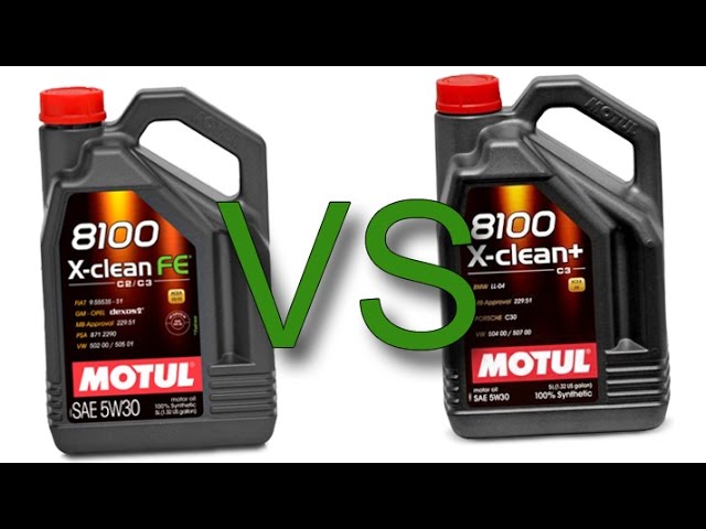 Motul 8100 X-Clean FE 5W30 vs Motul 8100 X-Clean+ 5W30 test 