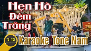 Video thumbnail of "Karaoke Beat Chuẩn | Hẹn Hò Đêm Trăng - Acoutic - Tone Nam (Ebm) - Beat by Tàiz"