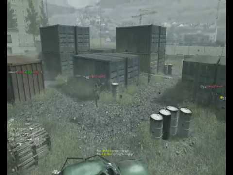 117 Kills in 90sec - CoD4 shipment slaughterhouse