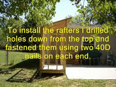 How to Build a Lean To Style Storage Shed (Updated Version) - YouTube