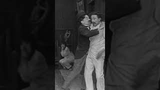 Charlie Chaplin kiss Hank Mann #charliechaplin #keystone