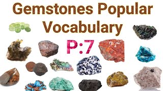 Gemstones Vocabulary in English with Picture |P:7| popular Gemstone vocabulary video in English
