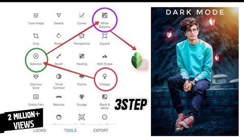 Snapseed - Just 3 steps Dark And Blue Effect edit easily 🔥||Snapseed photo editing 2021
