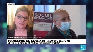 Covid-19 au Royaume-Uni : le PIB chute de 20,4 %, une récession record