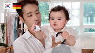 SUB) Korean Dad's cherished wish finally comes true at his daughter's first birthday photoshoot!