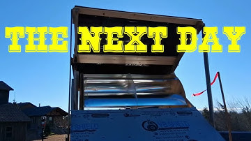 Testing HBWT test bed, with wind deflectors