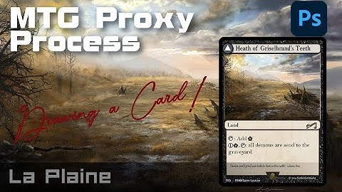 MTG proxy Card process on photoshop 🎨 The Heath of Griselbrand