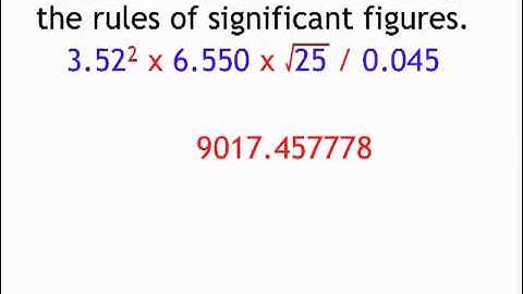 Significant Figures Multiplication and Division Examples