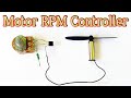 Motor speed controller using BC557 transistor