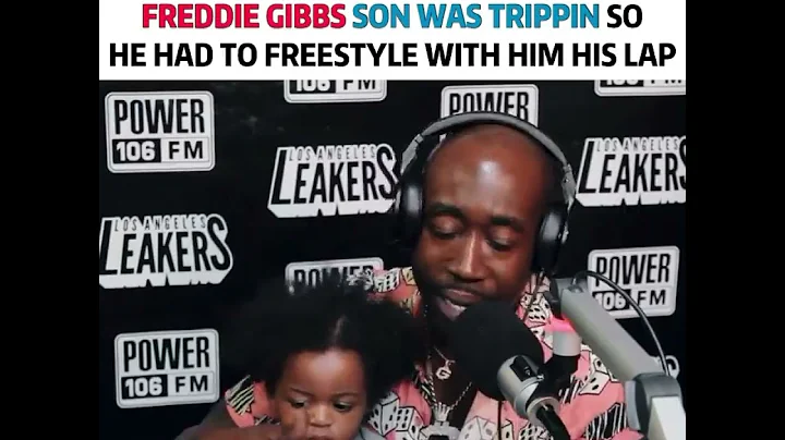 #freddie Gibbs lit #freestyle 🔥 📛 his son in his lap
