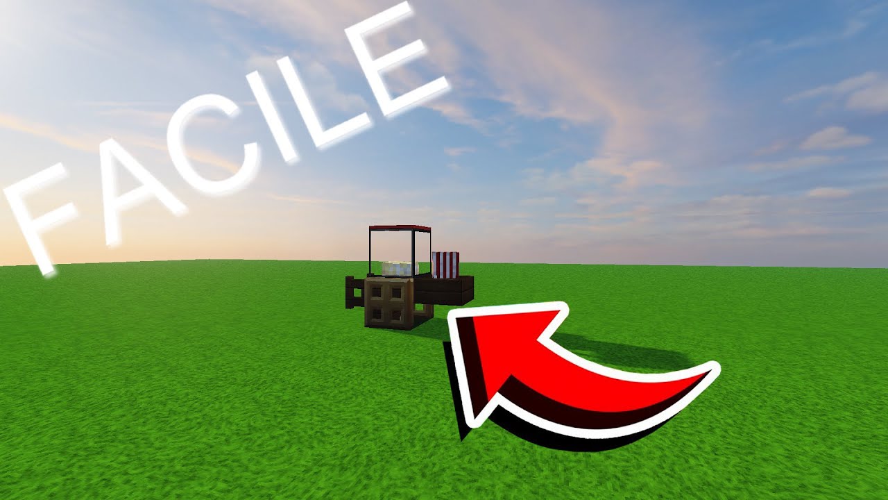 COMMENT FAIRE UNE MACHINE A POP CORN ULTRA RÉALISTE DANS MINECRAFT