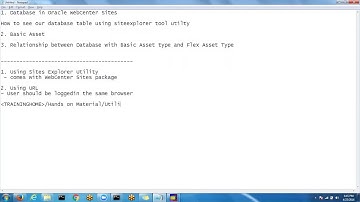 Site Explorer Tutorial | Oracle Webcenter Sites 12C Online Training | Demo session at 365 Online