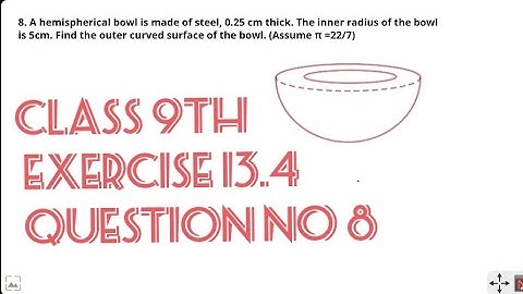 ncert class 9 maths chapter 13(surface areas and volumes) exercise 13.4 question 8