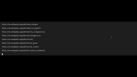 Wiki Crawler Python Script