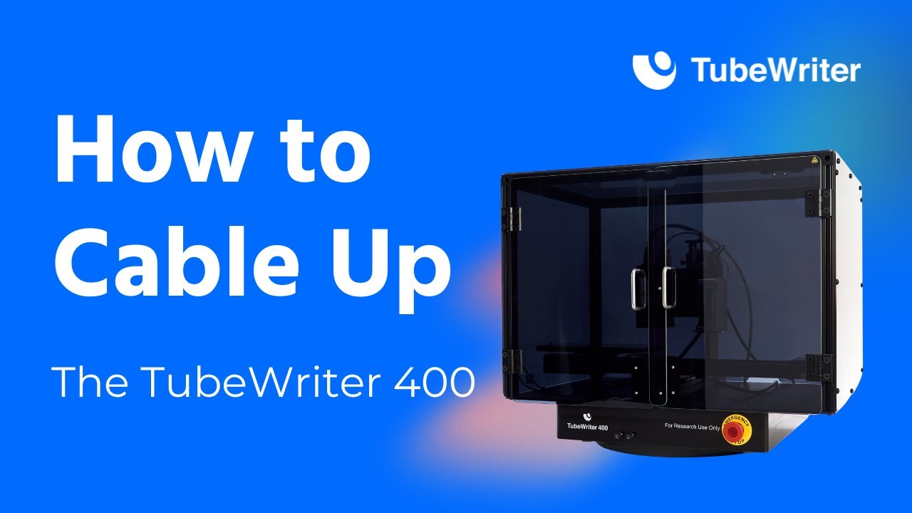 Cabling the TubeWriter 400 – Setup and Connection Guide - YouTube