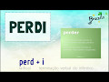 PERDI (verbo em Esperanto)