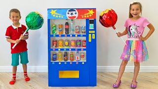 Sofia Plays with Giant Vending Machine Soda Dispenser! Kids toy story by Sofia Little Princess 2,972 views 4 days ago 4 minutes, 29 seconds