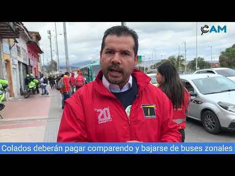 Gerente de Transmilenio explica plan anticolados en buses zonales