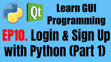 [GUI Programming] EP10. Login & Sign Up with PyQt5 (Part 1)
