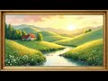 TV Frame 4K Beautiful Watercolor Nature Landscape Stream