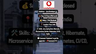 Vodafone _VOIS Hiring | Java Developer | Pune 💻 #JavaJobs #Vodafone #PuneJobs