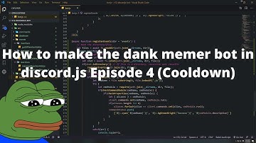 How to make the dank memer bot in discord episode 4(Command cooldown and add new user)