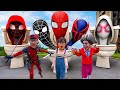 Scary teacher 3d transformation vs team skibidi toilet 1 spiderman  marvels spiderman 2