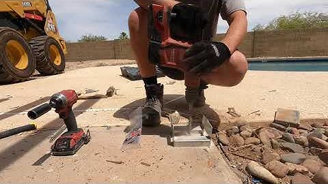 How to attach a deck post to concrete