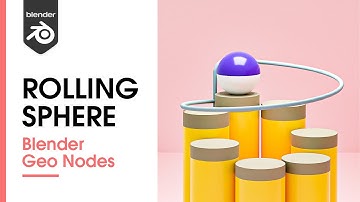 Blender 3.0 - Rolling Sphere loop animation using Geometry Nodes (TUTORIAL)