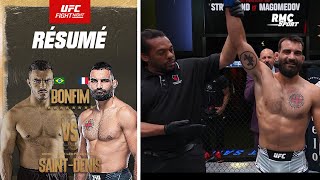 UFC Fight Night : la démonstration de Saint-Denis vainqueur par soumission de Bonfim