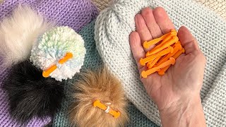 Pomkins * A Brilliant New Idea For Adding Removable Pom Pom’s, Bow’s Etc. Addi | Sentro | Crochet